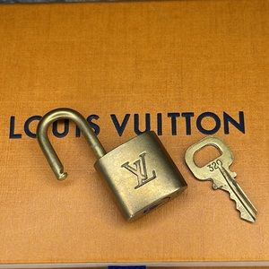 Louis Vuitton Brass Lock and Key #320